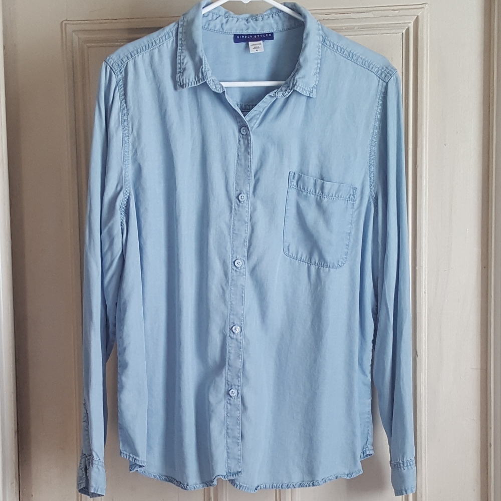 Simply Styled by Sears L/S Chmbry Denim Shirt